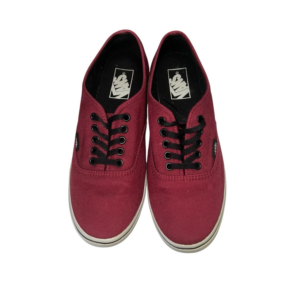 Vans Authentic Burgundy Low Top Women's Size 8.5 Mens Size 7 Shoes‎ Sneakers